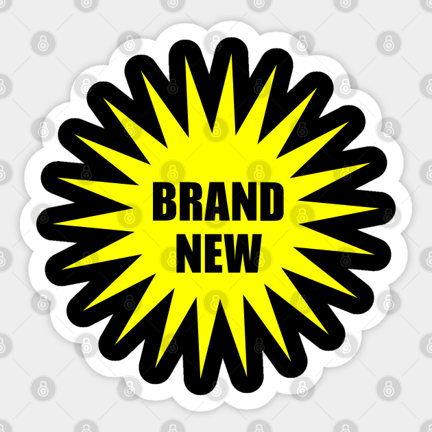 Brand new - newly wed - newly born - sale Sticker by Shirtbubble